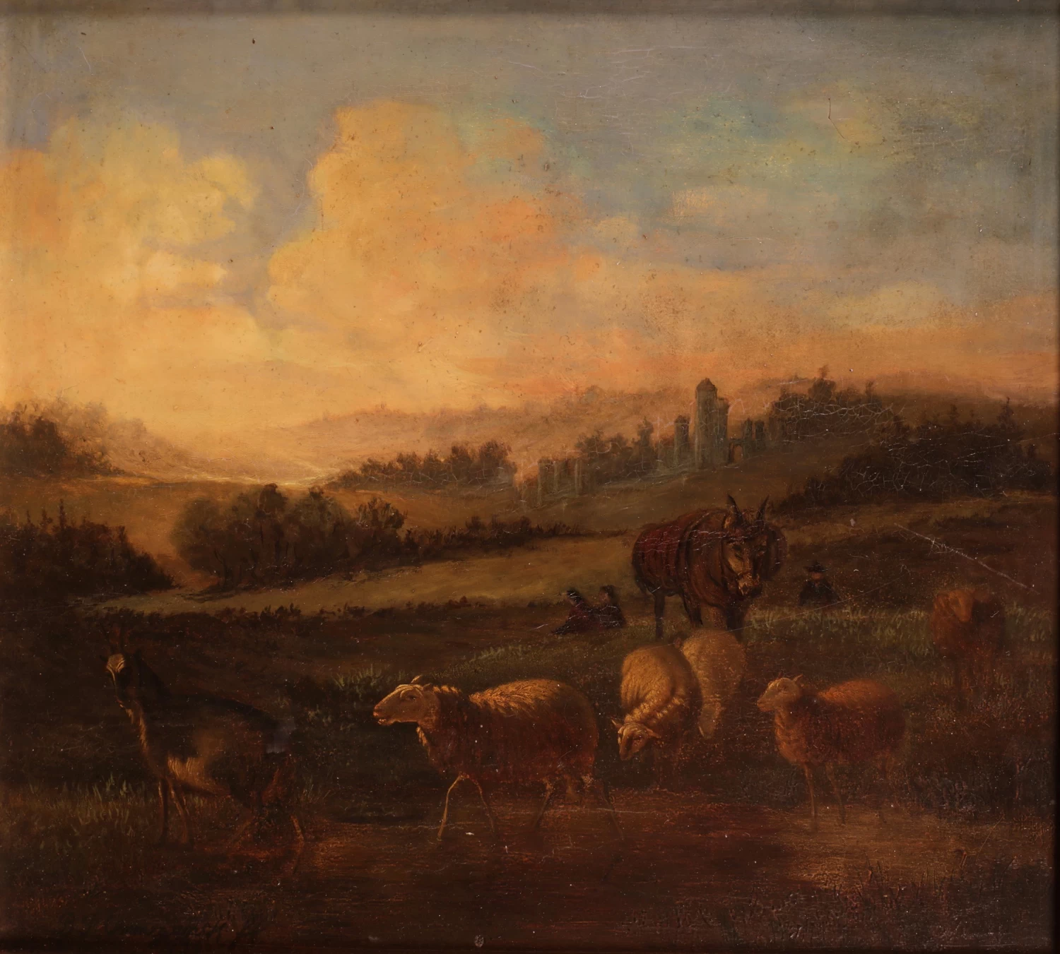 Balthasar Ommeganck - Paesaggio con animali